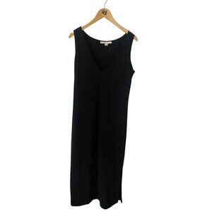 Boston Proper Women's Black Classic Sleeveless Maxi Dress - Large